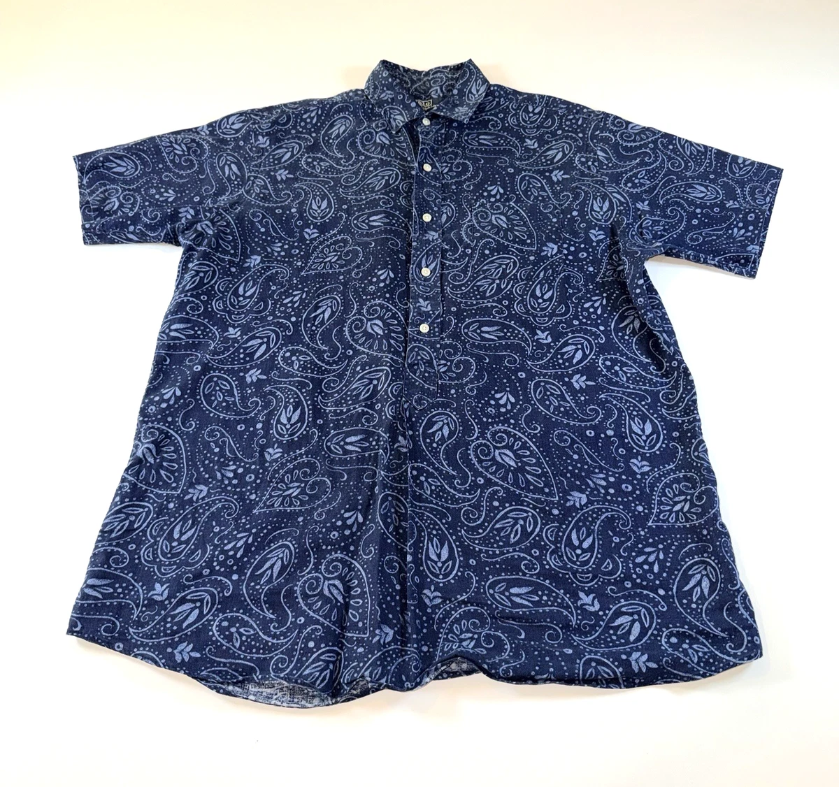 Polo Ralph Lauren Paisley Short Sleeve Casual Button-Down Shirts