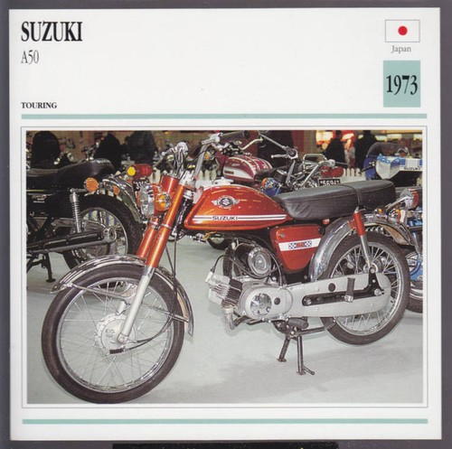 1973 Suzuki A50 A-50cc Japan Touring Bike Motorcycle Photo Spec Info Stat  Card | eBay