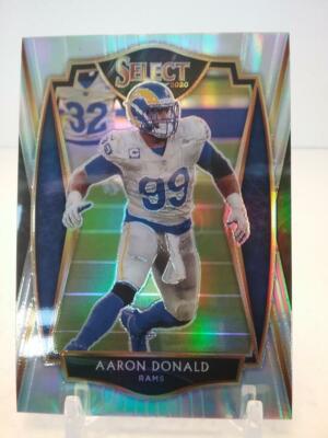 AARON DONALD 2020 Panini Select Football SILVER PRIZM #133 Premier Level RAMS