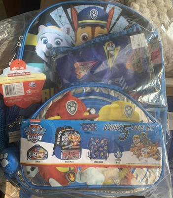 paw patrol book bolsa with lunch box