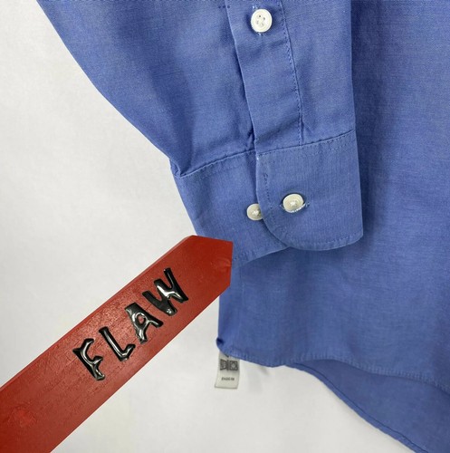 Geoffrey Beene Mens Button Down LS Collared Shirt Size 17 34/35 Blue - Picture 7 of 10