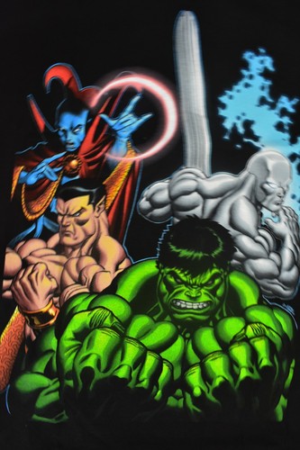 Marvel Heroes Herren Hulk Group Defenders Submariner, Hulk, Shirt Neu S, L, XL - Bild 4 von 5