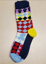 Colorful Club Diamond Pattern Socks Novelty Unisex Crazy Fun SF1277