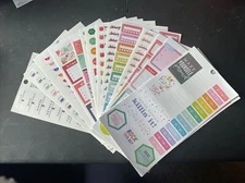 The Happy Planner Stickers Pages Misc HUGE LOT Sticker Sheets 45 Pages