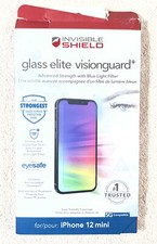 Zagg Glass Elite Visionguard Screen Protector For iPhone 12 Mini 5.4" OpenBox
