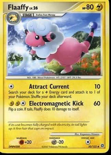 Pokemon Card - Secret Wonders 50/132 - FLAAFFY Lv.26 (uncommon