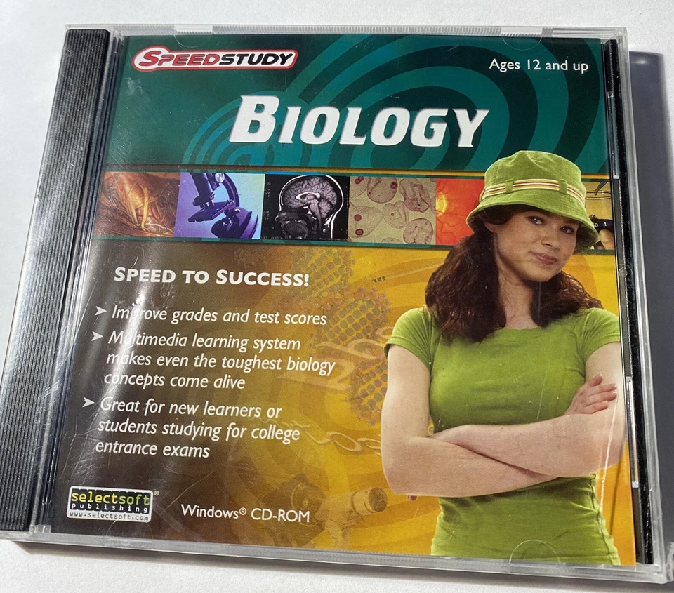 Speedstudy Biology Windows Cd-Rom New Sealed Free Shipping. - Image 2 of 4