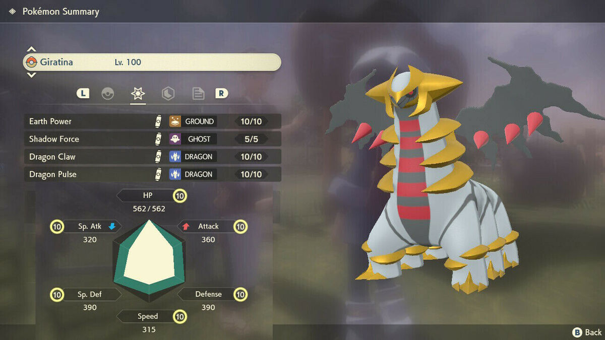 Pokemon Legends Arceus SHINY GIRATINA LV.100✨ORIGIN FORM MAX Effort Levels