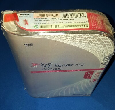 Microsoft SQL Server Developer Edition 2008 deutsch OVP neu - MwSt Rechn