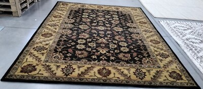BLACK / GOLD 8'-3'' X 11' Broken Thread Rug, Reduced Price 1172745311 GJ250D-9