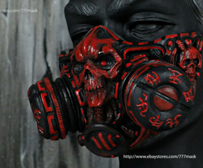 DIESEL ストール　DSL モヒカン　PUNK CAGE アフガン CYBERPUNK STEAMPUNK MOTORCYCLE MASK AIRSOFT PAINTBALL BB GUN