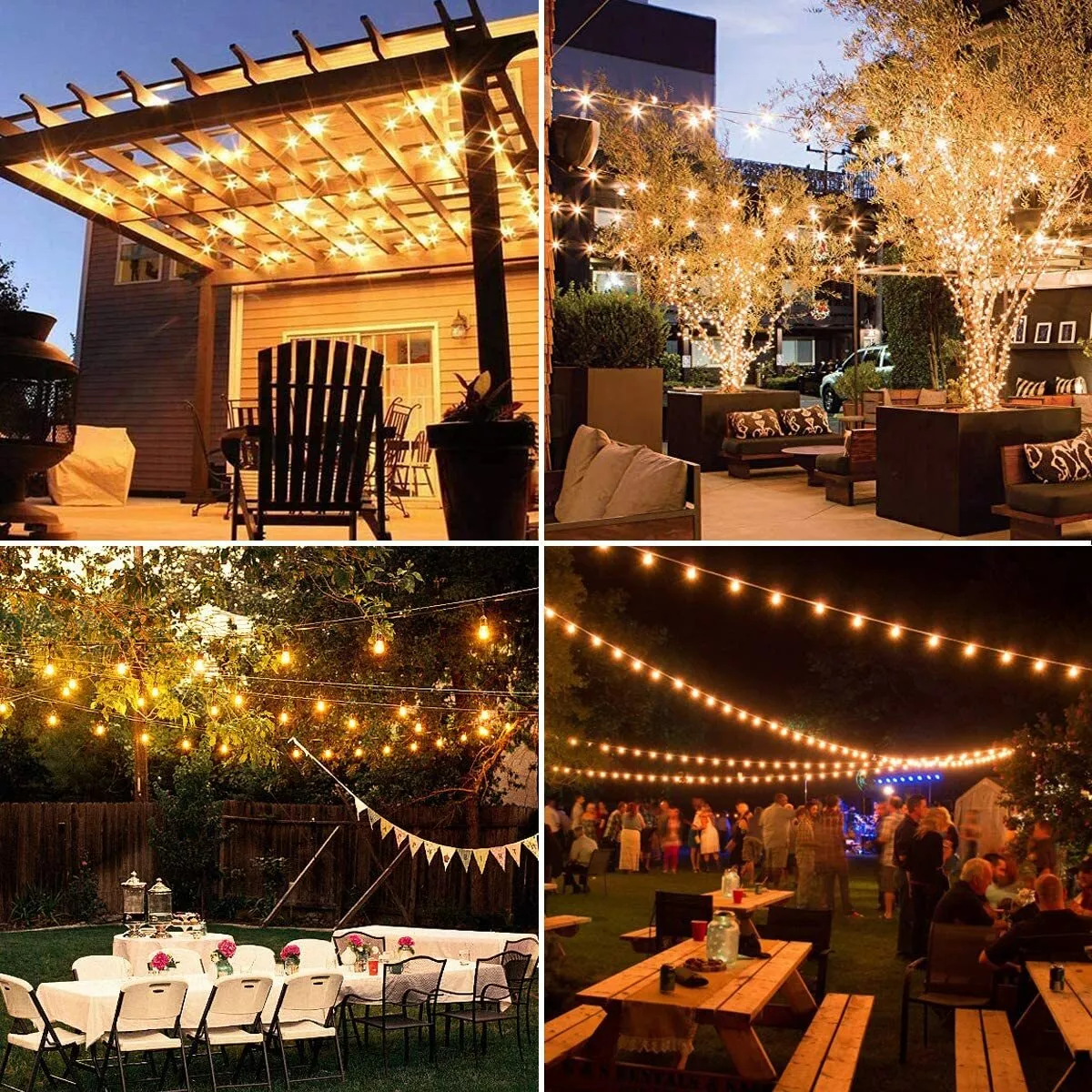 Outdoor bunting lights deals