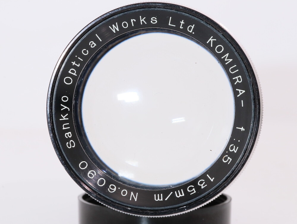 Komura 135mm F/3.5 Leica L39 Lens w/Vewfinder,Case Rare AS