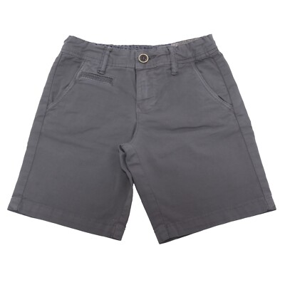 4955AB bermuda bimbo BOY SP1 grey garment dyed shorts kid