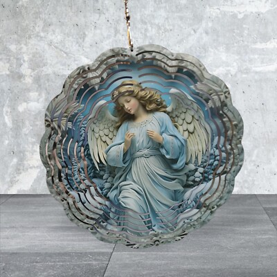10 Inch 3D Angel Wind Spinner Handmade Garden Winter Delight