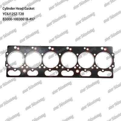 YC6J125Z-T20 Cylinder Head Gasket B3000-1003001B-497 For YC6J125Z-T20 Cylinder Head Gasket B3000-1003001B-497 For