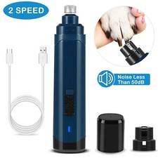 New Dog Nail Grinder 2 Speeds Quiet USB Rechargeable Pet Nail Trimmer