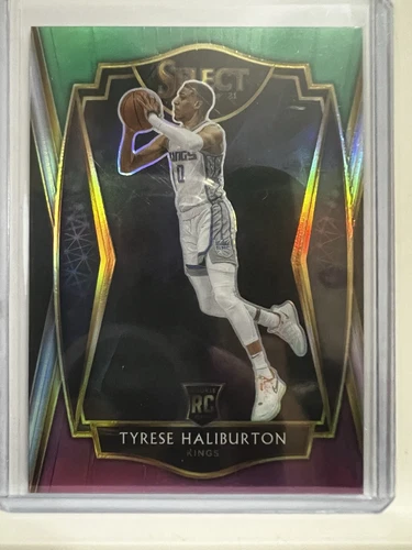 2020-21 Select Tyrese Haliburton Green & Purple Premier Level #189 RC Kings