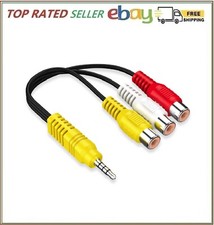 AV Adapter Video AV Component Adapter Cable Replacement for TCL TV 3 RCA to A...