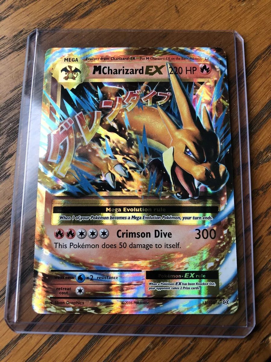 2016 Pokemon XY Evolutions Mega M Charizard EX 13/108 Ultra Rare