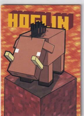 Panini Minecraft Time to Mine Trading Cards Karte Nr. 160 Block Card Hoglin
