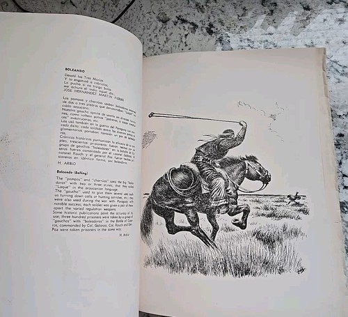 Gaucho Illustrations By Arbio 32 Pages Of Vintage Art Prints Bilingual - Picture 8 of 13