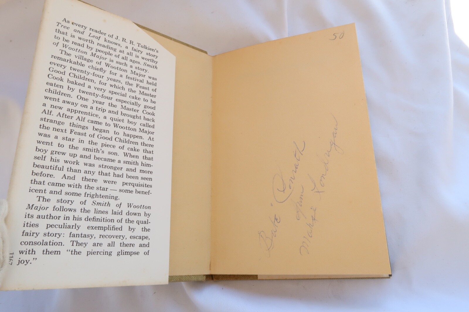 Tolkien Smith Major Wootton Jrr Wooton Hardback 1st Ed 1967 Hardcover Vintage