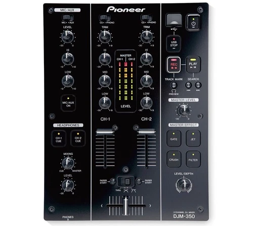 Pioneer DJM-350 2-Channel DJ Mixer - Black