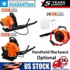 43CC/63CC Backpack Leaf Blower Gas Powered Snow Petrol Blower Garden 2-Stroke