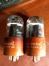 Set of 2 Sylvania 6L6WGA / 5932 VACUUM TUBES Code 819 MDM Tested Good USA