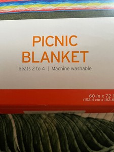 BRAND NEW RAINBOW PICNIC BLANKET