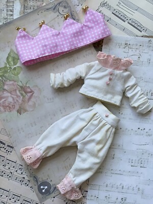 Retro Costume For Blythe Doll Blouse and Pants , Outfit For Blythe Doll, Obitsu
