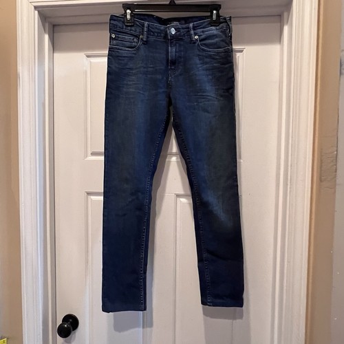 Scotch Soda Skim Jeans Mens 28 Blue Ankle Blauw Stretch 5 Pocket Amsterdam - Picture 10 of 10