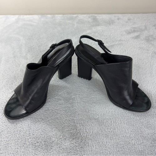Alexander Wang Black Leather Heels Women’s Size 8 US/38 EU - Picture 9 of 11
