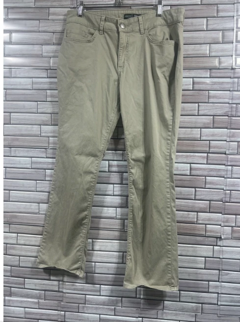 RIDERS BY LEE Women s Size 12P Mid Rise Straight Leg Khaki Tan