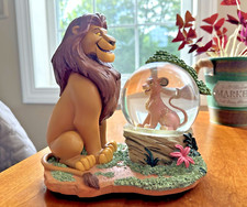 RARE Disney Lion King Mufasa / Simba Snowglobe Can't Wait to be King