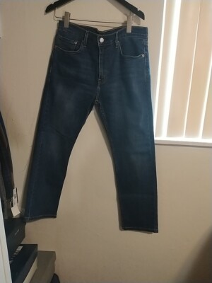 Levi's 502 Tapered Fit Stretch Fit Jean Distressed Blue Sz. 32x29