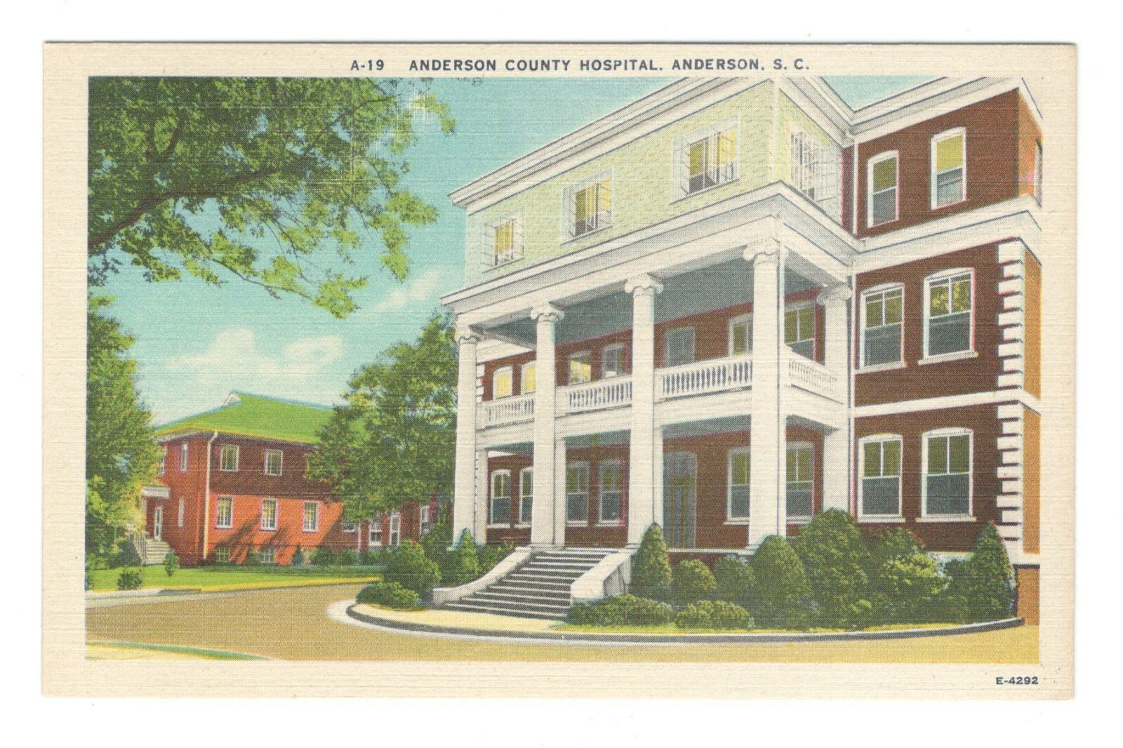 Anderson County Hospital Anderson South Carolina Vintage Postcard AF146 eBay