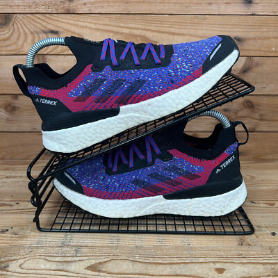 Adidas Turnschuhe Damen Größe UK 4 Terrex Two Ultra Boost Lila Run Wanderschuhe