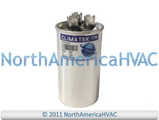 Climatek Motor Run Capacitor 50+5 uF MFD 440 Volt Round Fits GE Genteq C4505R