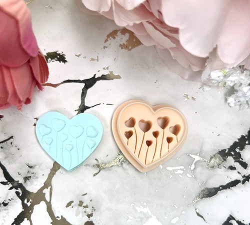 Tonschneider Herzen im Herz| Valentinstag Ohrringe| Polymer Ton Schneider| Keramik - Bild 4 von 8