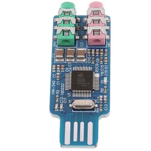CM108 USB Drive Free USB Sound Card Laptop Computer External Sound Card Mo'ME JW - Afbeelding 8 van 12