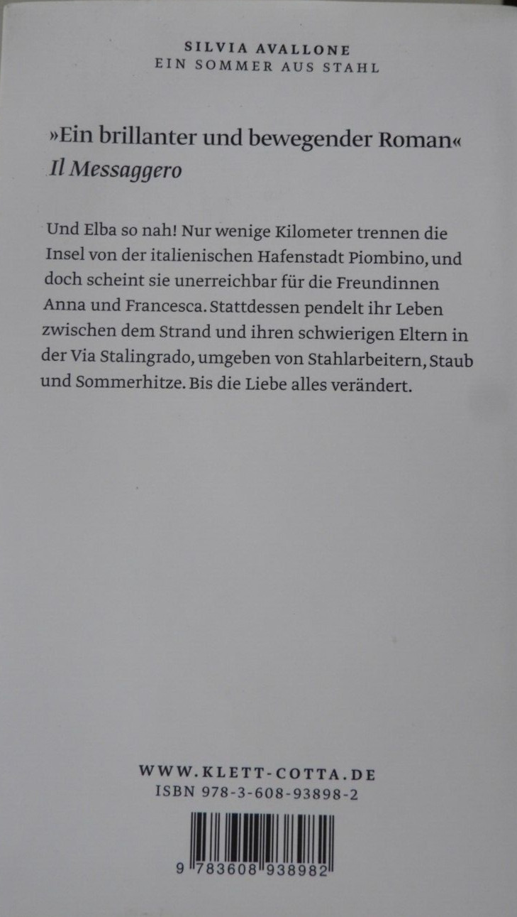 Thumbnail - Ein Sommer Aus Stahl Von S. Avallone Neu Gebunden Ital. Roman