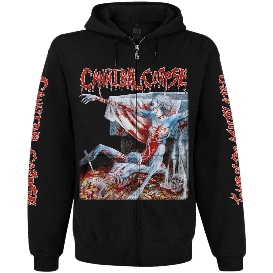 Cannibal Corpse "Tomb of the Mutilated" Hoodie Zip Up Sweatshirt black Death