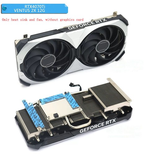 New For MSI RTX4060 4060Ti 4070S 4070Ti VENTUS 2X Graphics Card Cooler w/ Fan - 第 2/21 張圖片