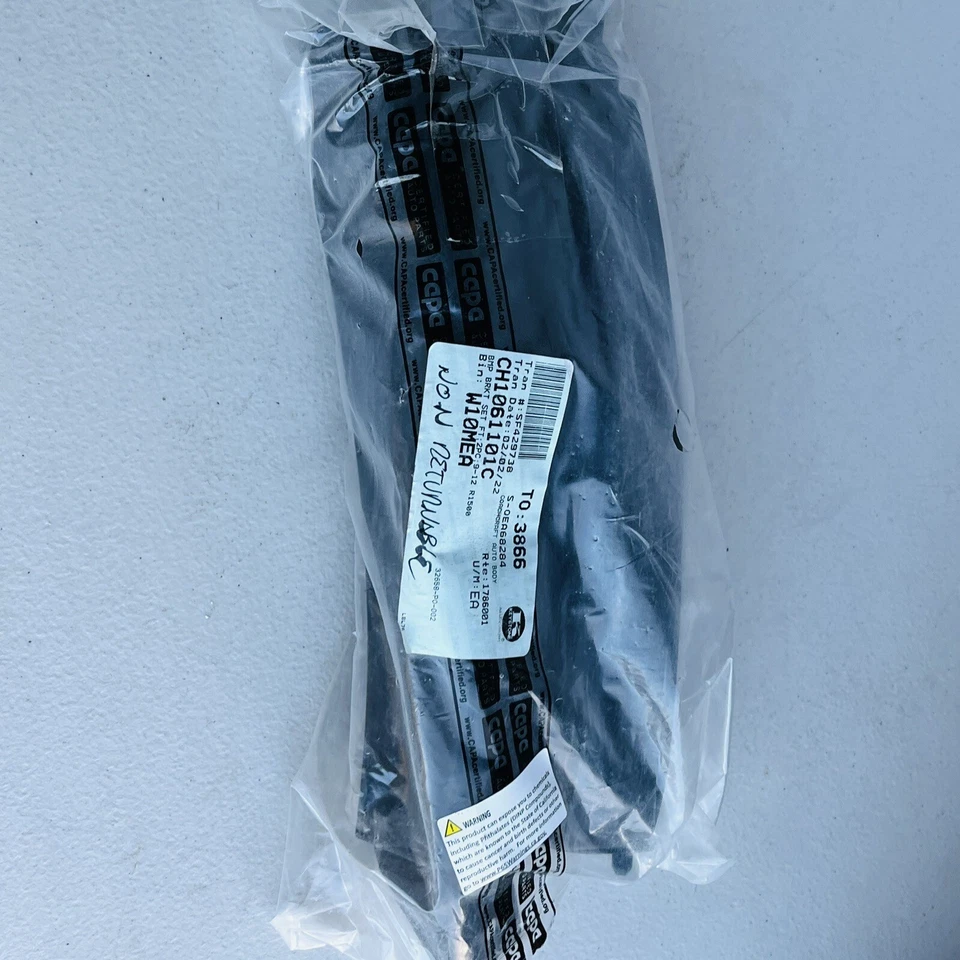 For Ram 1500 Front Bumper Bracket Set 2pc for 2011-2012 Side Mount Plastic CAPA - Image 4 of 4