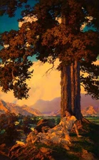 Maxfield Parrish: Hilltop 22x30 Archival Quality Fine Art Print
