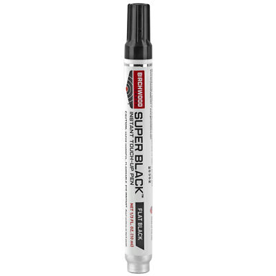 Birchwood Casey Super Black Instant Touch Up Pen Flat Black for Scratches Steel