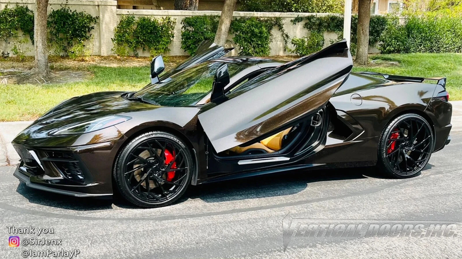 Vertical Doors VDCCHEVYCORZLRC820 McLaren Lambo Door Kit 2020-2025 Corvette C8
