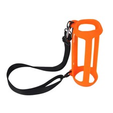 Black Silicone Protective Cover Shoulder Case For JBL Flip6 Bluetooth Speaker